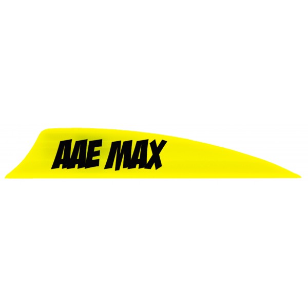 AAE Plastifletch Max Vane 2" Shield Cut 100 Pack Fire Orange 