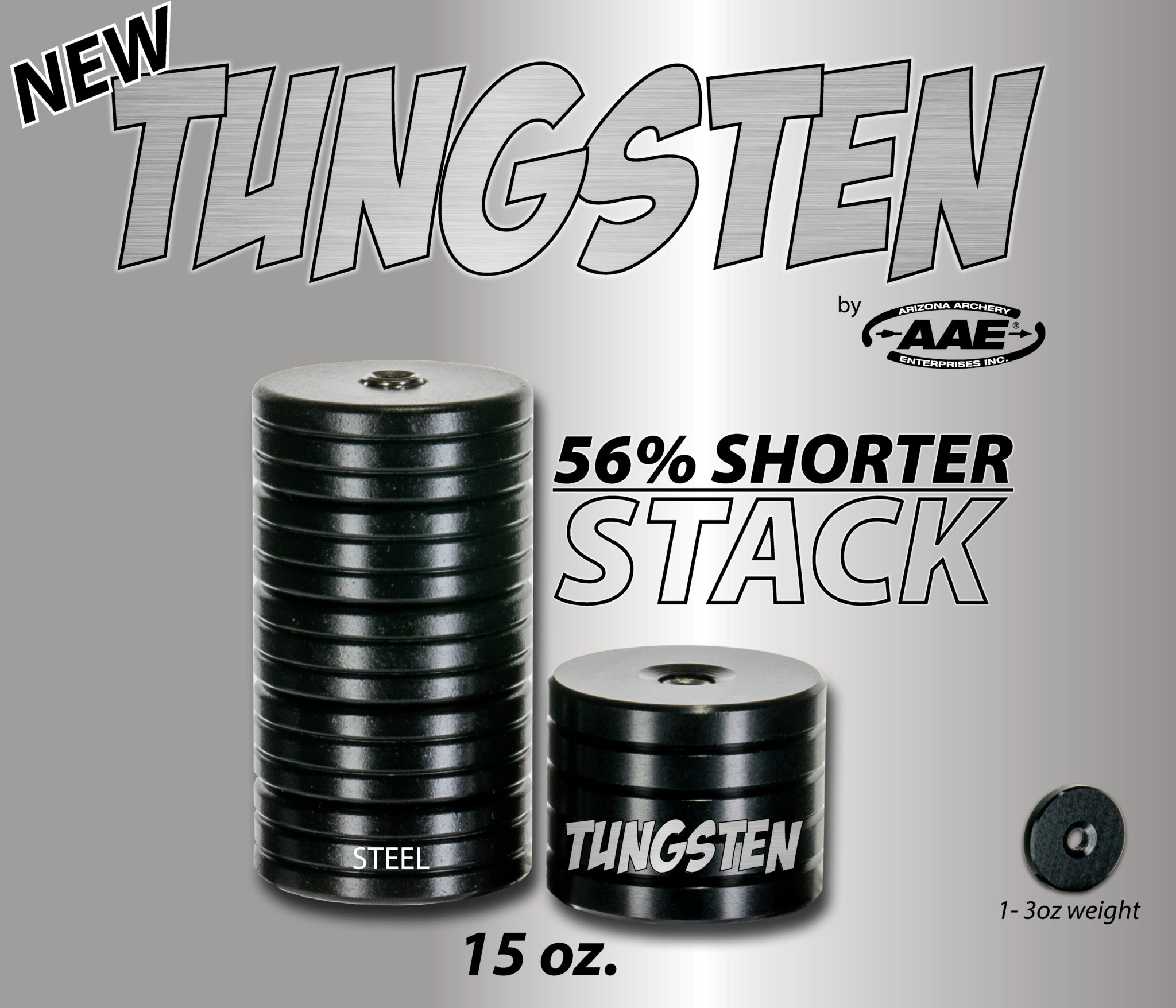 AAE Tungsten 3oz Weight Arizona Archery Enterprises Inc.